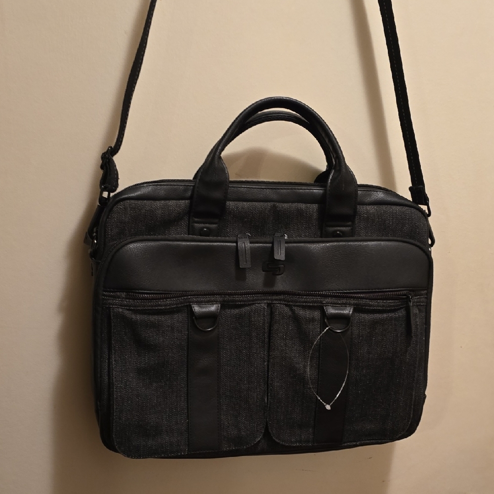 Black Leather Men's Bag